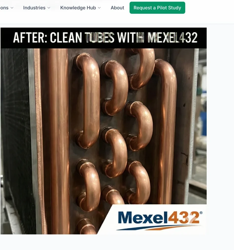 Cooling tube surface after stabilisation